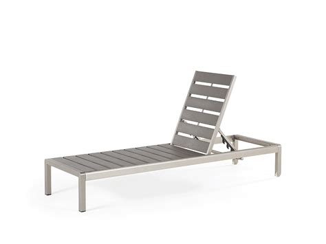 Garden Sun Lounger Grey NARDO | Beliani.co.uk Garden Loungers, Outdoor Loungers, Lounge Chair ...