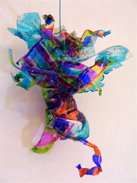 Suffield Elementary Art Blog!: Chihuly Inspired Plastic Sculptures