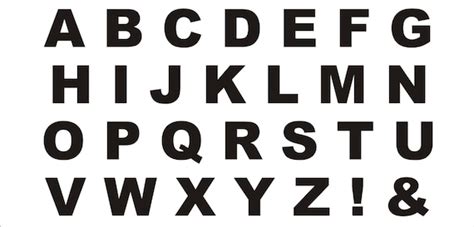 5 Inch Printable Letters Of The Alphabet