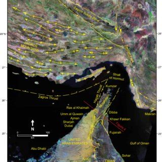 Geological map of the Musandam Peninsula, Oman and Ras al Khaimah,... | Download Scientific Diagram