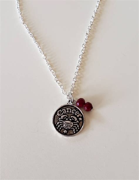 Cancer Necklace Zodiac Necklace Astrological Sign Jewelry - Etsy