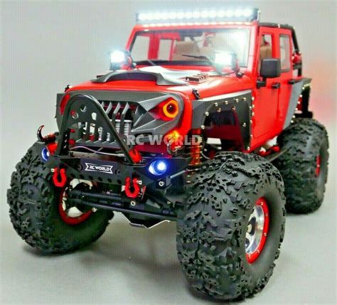 RC 1/8 TRUCK Rock Crawler Suspension G-TRANSITION 90MM SHOCKS ABSORBER RED