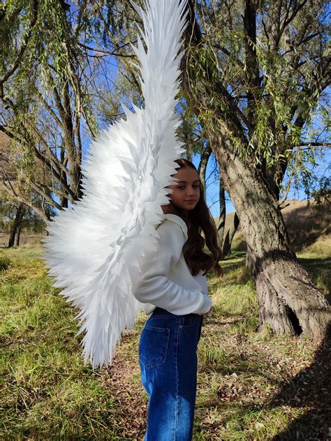 Big White Angel Wingsbig Angel Costume for Adultsfairy Wings - Etsy