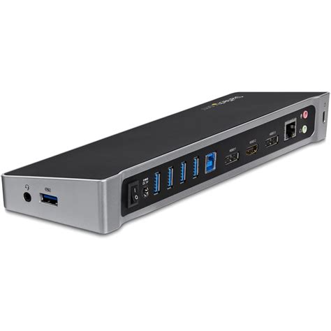 StarTech.com Triple-Monitor USB 3.0 Docking Station - 1x HDMI - 2x DisplayPort, 214 in ...