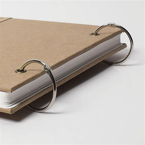 30pcs/bag Silver 38mm Book Hoop Metal Clip Book Ring Loose Leaf Binder ...