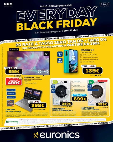 Euronics - BLACK FRIDAY 2021 Volantino attuale 10/11 - 29/11/2021