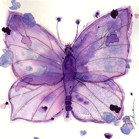 Purple Sketch by Dawn Derman | Hippie painting, Bird artists, Butterfly ...