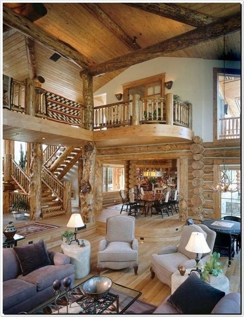 Modern log cabin interior - nutsryte