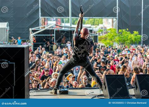 The Crowd in a Concert at Download Heavy Metal Music Festival Editorial ...