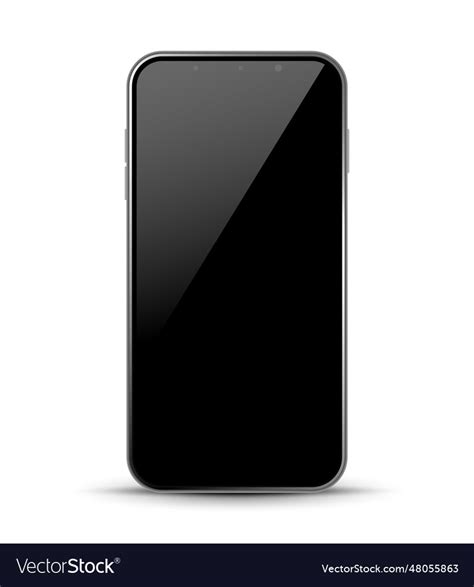 Smartphone design front isolated mobile phone Vector Image