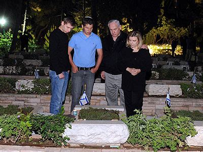 PM Netanyahu and his Family Visit the Grave of Lt.-Col. Jonathan (Yoni) Netanyahu on the 35th ...