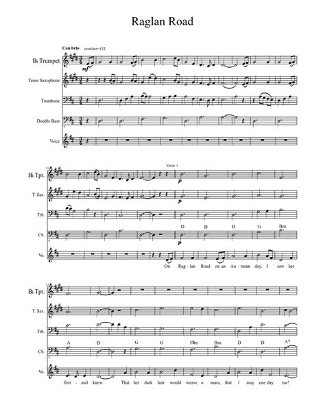 Raglan Road Sheet music | Download free in PDF or MIDI | Musescore.com