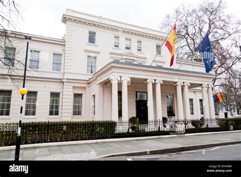 The Spanish Embassy, Belgrave Square, London Stock Photo - Alamy