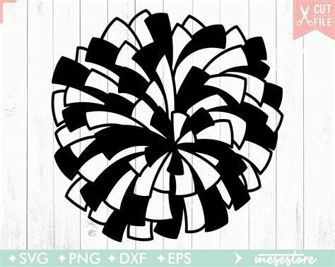 Pom Pom Svg Cheerleader Svg Svg Dxf Eps Png Files for - Etsy New Zealand