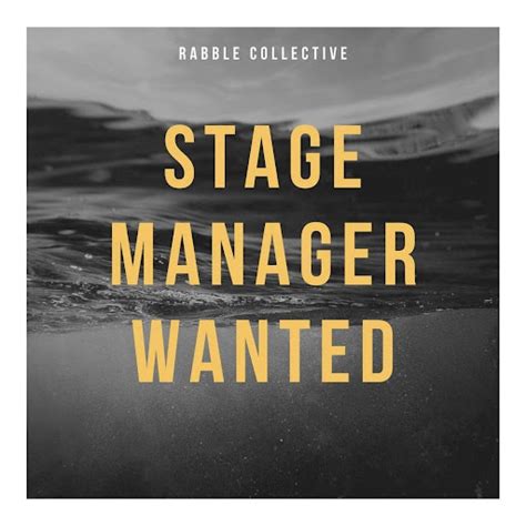 Stage Manager Needed - Gaiety School Of Acting