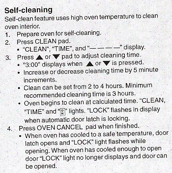 Oven Cleaning: Ge Self Cleaning Oven Instructions Electric