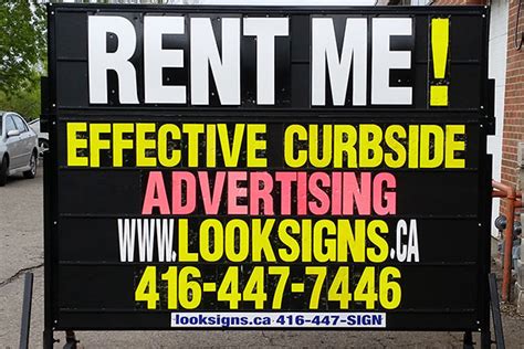 Toronto mobile sign rentals, Portable Roadside Sign Rental in the GTA ...