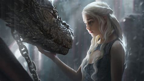 Daenerys Targaryen, Dragon, Game of Thrones, 4K, HD Wallpaper | Rare ...