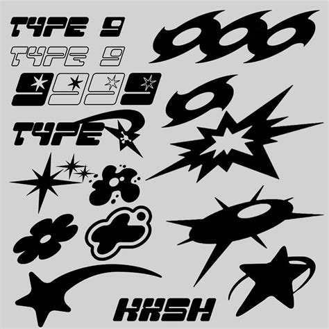 y2k icons for streetwear brands on Behance | Texture graphic design ...