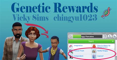 Making Genetics Useful with Vicky Sims' Genetic Rewards Mod — SNOOTYSIMS