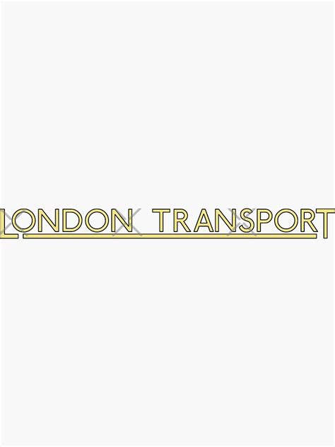 "London Transport Logo" Sticker by Adam-Walker | Redbubble