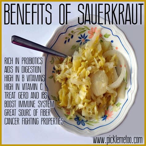 Our Journey Of Completion~Body~Heart~Soul: BENEFITS OF SAUERKRAUT