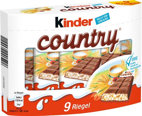 Buy Kinder Country Milk Chocolate with Rich Milk Filling (9's), 211.5grams Online at desertcartUAE