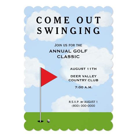 Golf Tournament Invitation | Zazzle | Golf tournament, Golf gifts, Golf humor