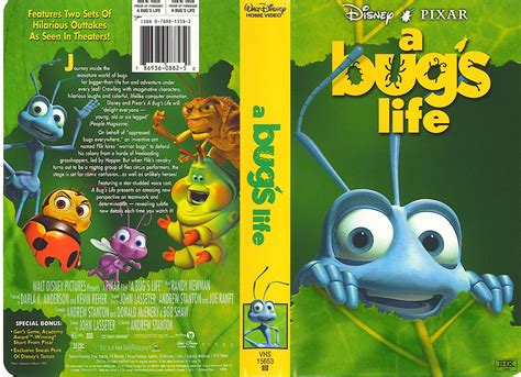 Opening To A Bug's Life 1999 VHS (From Walt Disney Home Video, Distributed By 20th Century Fox ...