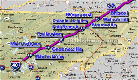 I-81 Tennessee Traffic Maps