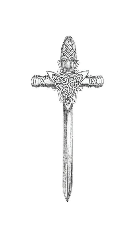 Celtic Sword B999 Digital Art by Deborah Runham | Fine Art America