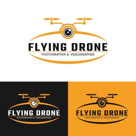 Flying Drone Photography Logo Design Template 3541218 Vector Art at Vecteezy