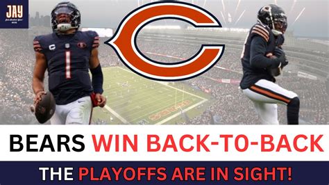 Bears w/BACK-TO-BACK NFC NORTH WINS With Defeat of Lions 28-13. Back In Playoff Conversation ...