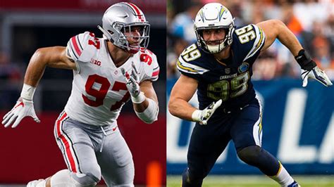 Los Angeles Chargers defensive end Joey Bosa vs. Ohio State defensive ...