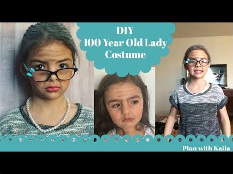 DIY 100 Years Old Lady Costume - YouTube