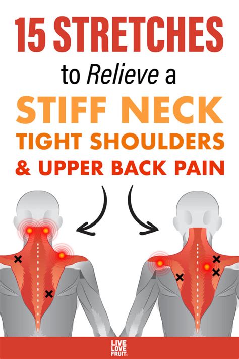 15 Stretches to Relieve Neck and Shoulder Pain - Live Love Fruit