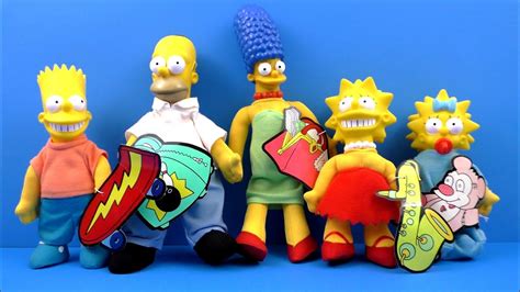 MEET THE SIMPSONS BURGER KING COMPLETE SET OF 5 KIDS MEAL TOYS 1990 ...