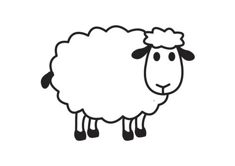 Sheep Clipart Black And White - ClipArt Best | Sheep crafts, Sheep cartoon, Sheep drawing