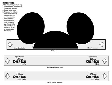 Printable Mickey Mouse Ears, Minnie Mouse Ears, and Elsa Crown - Creative Cynchronicity