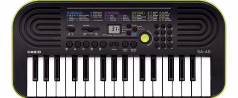 Casio SA 46 Keyboard, groen-geel | MUSIC STORE professional