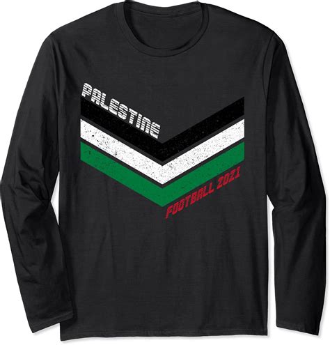 Amazon.com: Palestine Football Jersey 2021 Retro Soccer Long Sleeve T-Shirt : Clothing, Shoes ...