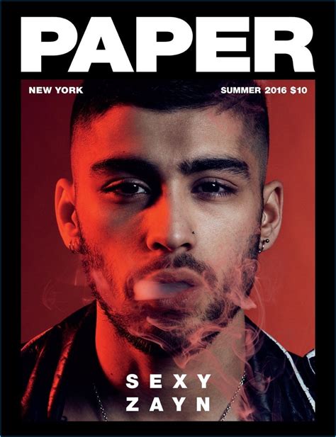 Zayn Malik 2016 Paper Magazine Cover Photo Shoot