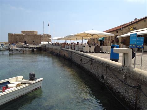 Paphos harbour Cyprus my holiday home this is hobo's cafe where we ...