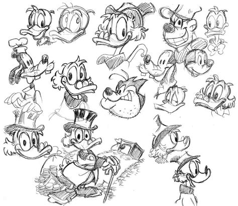 Disney characters sketches_1 by xAndyLG on DeviantArt