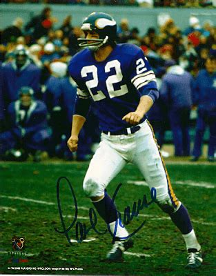 Autographed PAUL KRAUSE photo - Minnesota Vikings - Main Line Autographs