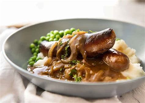 Bangers and Mash (Sausage with Onion Gravy) | RecipeTin Eats