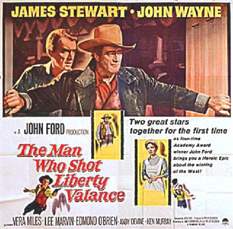 The Man Who Shot Liberty Valance Original 1962 U.S. Six Sheet Movie ...