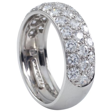 HARRY WINSTON Platinum 3 Row Marquise Cut Diamond Band at 1stDibs