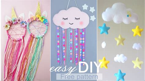 DIY Room Decor / Easy crafts / Сute cloud for kids room wall decoration ...