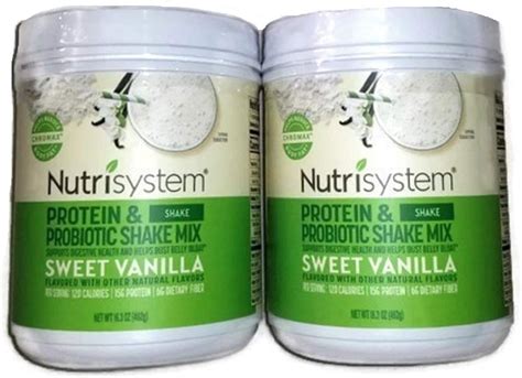 Amazon.com: NUTRISYSTEM Protein & Probiotic Shake Sweet Vanilla Shake ...